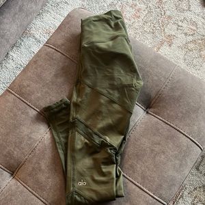Olive green ALO workout leggings